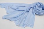 Cashmere Shawl Handmade Ladies Pashmina Scarf Sky Blue  Travel Wrap Wool Shawl