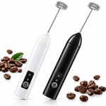 Electric Milk Frother USB Rechargeable Handheld Coffee Whisk Egg Beater Mixer