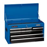 Tool Chest 8 Drawer 26in Blue Storage Unit Heavy Duty Lockable Steel Box