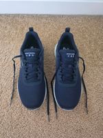 Ladies waterproof navy skechers, size 5, brand new