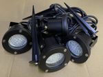 4 x Blue Garden LED Spike Lights 1.5W 220-240V Waterproof 