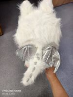 Colorful Big Boss version 38cm Plush doll Christmas Gift silver Wings