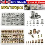300/150x Mixed Rivnuts Blind Rivet Nuts Kit Threaded Nuts Anti-oxidation M3-M12