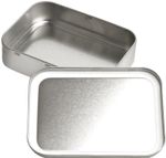 Silver Old Classic 2oz Tobacco tin, gift box, pill tin, Airtight empty tin