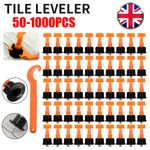 50-1000pcs Tile Leveling System Kit Reusable Tile Spacer Wall Floor Clips Tools