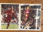 Michael Owen Liverpool FC Signed Colour Photos x 2, 2000