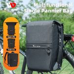 WEST BIKING MTB Bike Single Pannier Bag Bicycle Rear Trunk Bag Backpack 17-29L