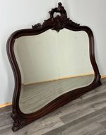 Wall Mirror Antique French Oak Carved Frame Polished Glass – Lot 4126