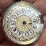 Antique Swiss .935 Solid  Silver Ladies Working Key Wind Fob Watch