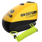 Oxford LK290 Screamer7 Motorcycle Motorbike Alarm Disc Lock & FD-MOTO 1.5M Cable