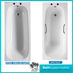 Steel Enamel Bath 1700 x 700mm – Carla or Contesa | 2 Tap Holes | With Legs