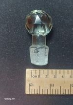 Vintage Glass Bottle Stopper Height 60 To 65mm Stopper End 20mm