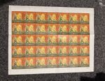 UAR 1967 PRESIDENT GAMAL ABDEL NASSER SOLIDARITY PALESTINE STAMP FULL SHEET MNH