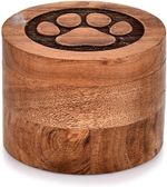 Decorative Acacia Wood Funeral Urn, Dog Ash Funeral Urn,