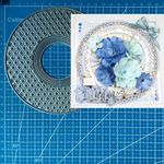Metal Cutting Dies Grid Circle Frame Scrapbooking Embossing Blade Punch Stencils