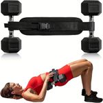 Hip Thrust Belt Non-Slip Weightlifting Strap Heavy-Duty Dumbbell Band For Gym