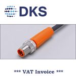 IFM  EVC344 M8 Plug Straight 3 Pin 2m PUR Sensor Cable 000296