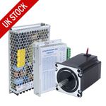 STEPPERONLINE Nema 23 Stepper Motor 1.9Nm Φ8mm & Driver & Power Supply CNC Kit