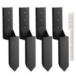 VEVOR Fence Post Anchor Repair Kit 4 Pack Inner 3.5 x3.5 Inches Support Stakes