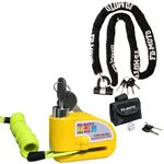 FD-MOTO CL729 1.8M*10MM Motorcycle Bike Chain Lock & Alarm Brake Disc Lock