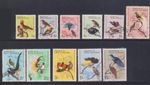 (F232-100) 1964 Papua New Guinea set of 11 stamps birds 1d to 10/- (CY)  (DS23)
