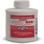Dykem 80396 4oz 118ml Red Layout Fluid Brush in Cap Metalworking Scribe