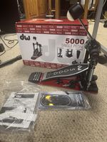 DW 5000 Turbo Single Bass Drum Pedal with Evans EQ Patch * 3 months old from new