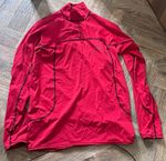 Palm Tundra Wetsuit Rash Vest Top Long Sleeve UPF 50 1/4 Zip L Red