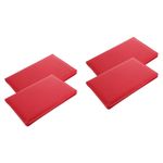 Reusable Red PU Clipboard with Strong Clip for Office Bills and Paper Files