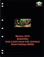 $2.90 Scott Value - 2016 MEXICO Butterflies joint Jamaica scarcer CV MNH NH UMM