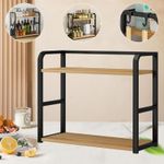 2Tier Countertop Organizer Shelf Desktop Seasoning Storage Rack Coffee Bar Shelf