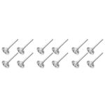 12Pcs Quiet Garage Door Rollers Silver Metal Durable Replacement Door Wheels