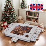1000pcs Puzzle Board Cover Tilting Portable Lightweight Felt Jigsaw w/6 Drawers