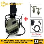 EARMOR M32 MOD4 Shooting Earmuffs Tactical Noise Reduction Headset with Helmet A