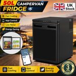 Campervan 12V Fridge 50L Low Power Cooling -20c Compressor Camping Fridge BT+APP