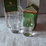 Lagavulin Set of 2 Whisky/shot Tasting Glasses in Glass with Green Box