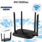 Wireless Internet Router 300/ 1200Mbps 2.4GHz/ 5GHz WiFi Router 4x5dBi Antennas