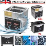 0.8L 2L Digital Ultrasonic Cleaner Ultra Sonic Bath Cleaning Tank Timer Heater