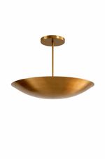 Handcrafted Brass Dome Chandelier: Mid-Century Modern Sputnik Light