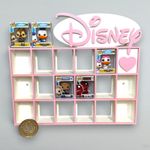 Display Shelf for Bitty Pop Disney themed 19 slots unit white pink