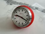 Mondaine - Red Table Clock - 60mm - RRP £250 - REF# A660.30335.16SBP