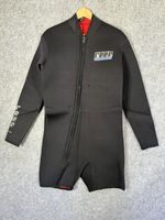 Reef Wetsuits Mens Neoprene Shortie Metalite Black Sz XXL Long Sleeves 5mm