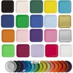 Paper Party Plates Round or Square Solid Colours Choice of Plate & Pack Sizes
