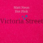 Victoria Street Glitter - Neon Matte Hot Pink - Fine 0.008" / 0.2mm (Fuchsia)