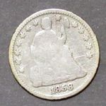 1858 Seated Liberty Half Dime G