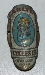 Carlton Worksop Head Badge Vintage