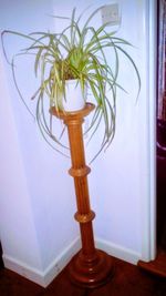 torchere stand, solid light oak, 40inches tall.