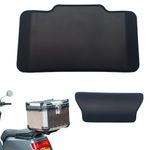 1Set Universal Motorcycle Rear Top Luggage Box Helmet Case Backrest-Pad Black UK