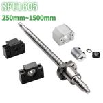 SFU1605-250mm~1500mm Ball Screw Set CNC& Ballnut Housing & BK/BF12 & Coupler DIY