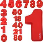 Large Silicone Number Cake Tin Mould Birthday Anniversary 0 1 2 3 4 5 6 7 8 9